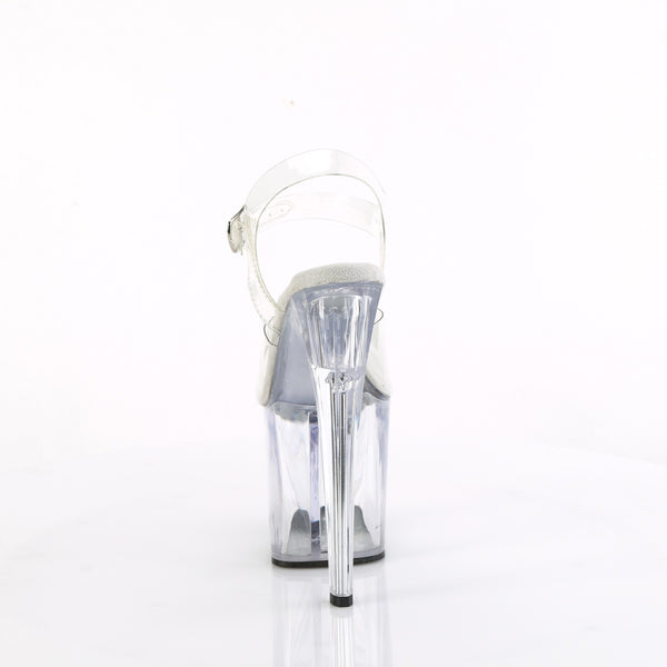 ENCHANT-708 Plateau Sandaletten - Transparent von Pleaser – Ansicht 4