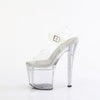 ENCHANT-708AQUA-04 Sandalette Plateauschuhe Liquid- Transparent | Pleaser