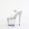 ENCHANT-708RS-01 Sandalette Plateauschuhe Transparent von Pleaser – Ansicht 3