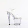ENCHANT-708RS-02 Sandalette Plateauschuhe Transparent | Pleaser