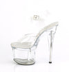 ESTEEM-708 Plateau Sandaletten schwarz von Pleaser – Ansicht 3