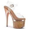 ESTEEM-708CHLG Plateau Sandaletten Rose Gold | Pleaser