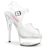 EXCITE-608 Plateau Sandaletten - Transparent | Pleaser