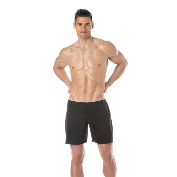 Herren Shorts - Slim Fit, Atmungsaktiv & Schnelltrocknend, Schwarz | TOF Paris