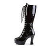 EXOTICA-2020 Plateau Stiefel Lack Schwarz | Funtasma SALE