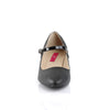 FAB-425 Kitten Heel Pumps Schwarz | Pleaser Pink Label SALE