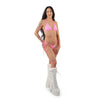 Neonrosa funkelndes Totenkopf Strass String Bikini Set von Pleaser Dancewear, Ansicht 3