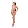 Rosa farbendes flauschiges Kunstfell Micro Bikini Set von Pleaser Dancewear – Ansicht 5