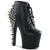 FEARLESS-700-28 Plateau Stiefeletten Schwarz | Pleaser