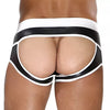 Boxershorts Herren mit hinten offen und FrontBeutel, Schwarz-Weiß | TOF Paris