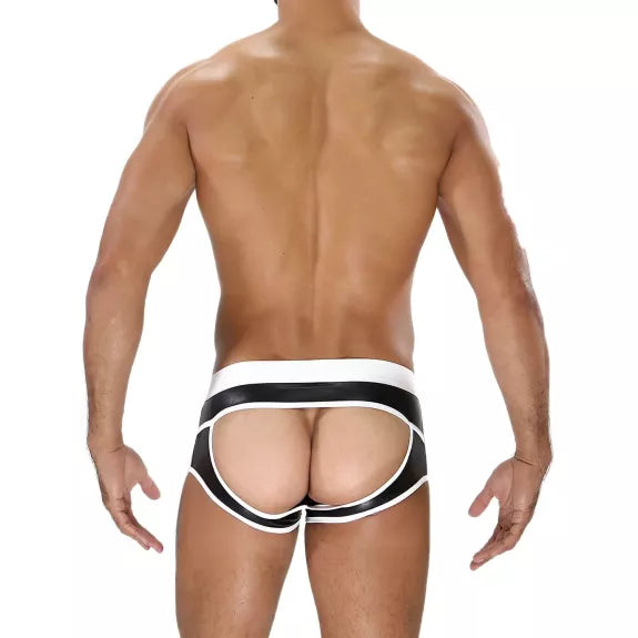 Boxershorts Herren mit hinten offen und FrontBeutel, Schwarz-Weiß | TOF Paris