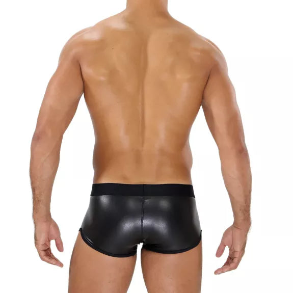 Boxershort, nahtlos & elastisch mit betonter Fronttasche, Schwarz | TOF Paris