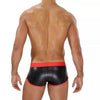Boxershorts mit Komfort-Beutel, nahtlos & low-waist, schwarz-rot | TOF Paris