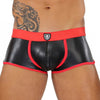 Boxershorts mit Komfort-Beutel, nahtlos & low-waist, schwarz-rot | TOF Paris