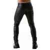 Schwarze Fetish zip-Hose von TOF Paris – Ansicht 3