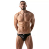 Mini Brief Slip, Schwarz - Sexy Low Waist mit Komfort & Logo-Detail | TOF Paris