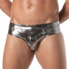 Herren-Slip Fiesta Silber - Metallic Look & Sexy Komfort | TOF Paris
