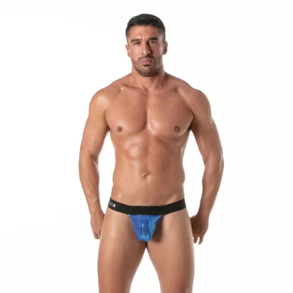 Stringless Thong Blau - Maximale Freizügigkeit & XXL Lift Effekt | TOF Paris