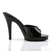 FLAIR-401-2 Pantoletten Lack Schwarz | Fabulicious