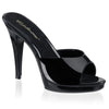 FLAIR-401-2 Pantoletten Lack Schwarz | Fabulicious
