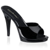 FLAIR-401-2 Pantoletten Lack Schwarz | Fabulicious