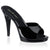 FLAIR-401-2 Pantoletten Lack Schwarz | Fabulicious