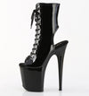 FLAMINGO-1016 Plateau Stiefeletten Schwarz Lack von Pleaser – Ansicht 3