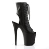FLAMINGO-1016 Plateau Stiefeletten Schwarz | Pleaser