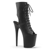 FLAMINGO-1016 Plateau Stiefeletten Schwarz | Pleaser