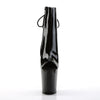 FLAMINGO-1018 Plateau Stiefeletten Schwarz Lack | Pleaser