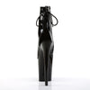 FLAMINGO-1018 Plateau Stiefeletten Schwarz Lack | Pleaser