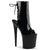 FLAMINGO-1018 Plateau Stiefeletten Schwarz Lack | Pleaser