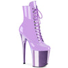 FLAMINGO-1020 Plateau Stiefeletten Lila | Pleaser