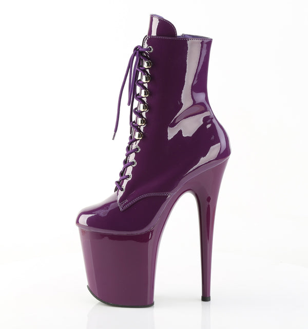 FLAMINGO-1020 Plateau Stiefeletten Lila von Pleaser – Ansicht 3