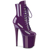 FLAMINGO-1020 Plateau Stiefeletten Lila | Pleaser