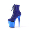 FLAMINGO-1020CHRS Plateau Stiefeletten - Blau von Pleaser – Ansicht 3