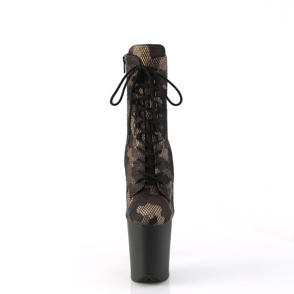 FLAMINGO-1020CM Plateau Stiefeletten - Tarnfarben/Camouflage von Pleaser – Ansicht 2