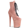 FLAMINGO-1020FS Plateau Stiefeletten Baby Pink | Pleaser