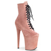 FLAMINGO-1020FS Plateau Stiefeletten Baby Pink | Pleaser