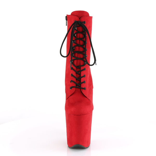 FLAMINGO-1020FS Plateau Stiefeletten Rot Matt von Pleaser – Ansicht 2