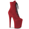 FLAMINGO-1020FS Plateau Stiefeletten Rot Matt von Pleaser