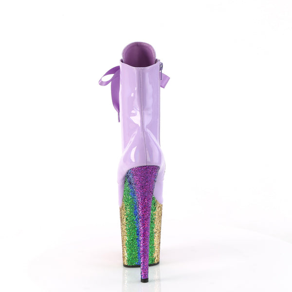 FLAMINGO-1020HG Plateau Stiefeletten - Violett Mehrfarbig von Pleaser – Ansicht 4