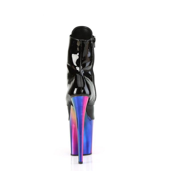 FLAMINGO-1020RC Plateau Stiefeletten - Schwarz/Mehrfarbig von Pleaser – Ansicht 4