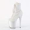 FLAMINGO-1020RM Plateau Stiefeletten Silber von Pleaser – Ansicht 3