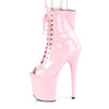 FLAMINGO-1021 Plateau Stiefeletten Baby Pink | Pleaser