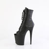 FLAMINGO-1021 Plateau Stiefeletten Schwarz Matt | Pleaser