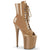 FLAMINGO-1021 Plateau Peeptoe Stiefeletten - Nude Lack | Pleaser