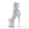 FLAMINGO-1021 Plateau Stiefeletten Weiss | Pleaser