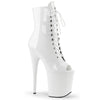 FLAMINGO-1021 Plateau Stiefeletten Weiss | Pleaser