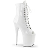 FLAMINGO-1021 Plateau Stiefeletten Weiss | Pleaser